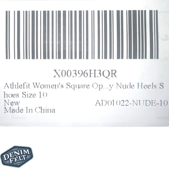 Athlefit Women’s Tan Square Open Toe Two Strap Chunky Heeled Slip On Sandal |NEW - Picture 13 of 13